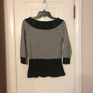WHBM swoop neck sweater